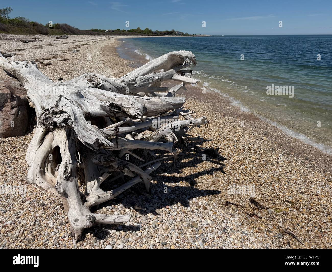 Percorri Pettys Bight a Long Island Sound, vicino a Orient Point, Long Island. Foto Stock