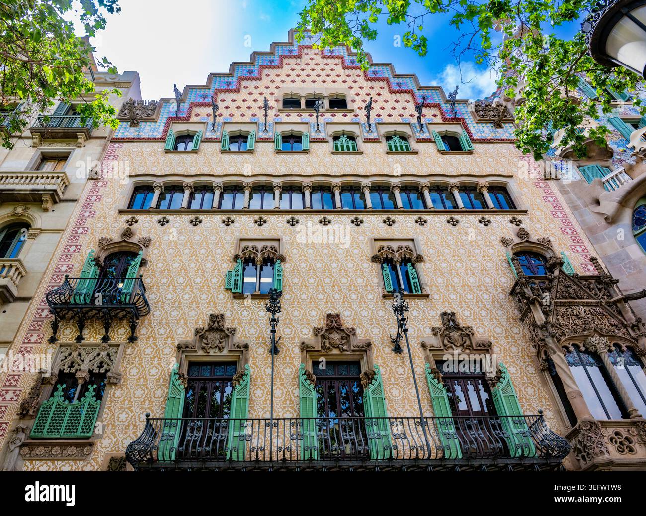 Casa Amatller, un fmaous edificio modernista a Barcellona, Spagna Foto Stock