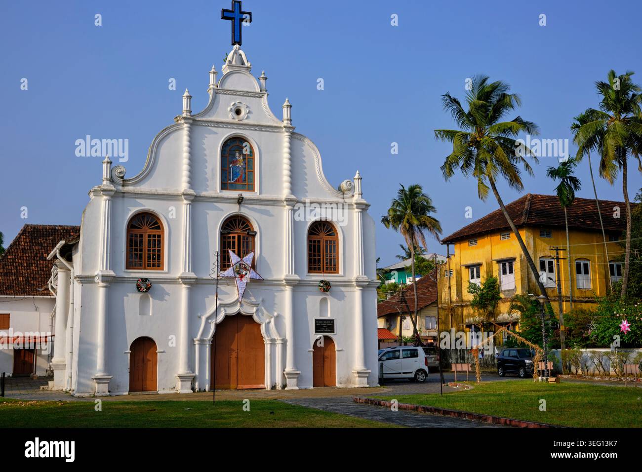 India, Stato del Kerala, Fort cochin o Kochi, isola di Vypin, Chiesa di nostra Signora della speranza Foto Stock