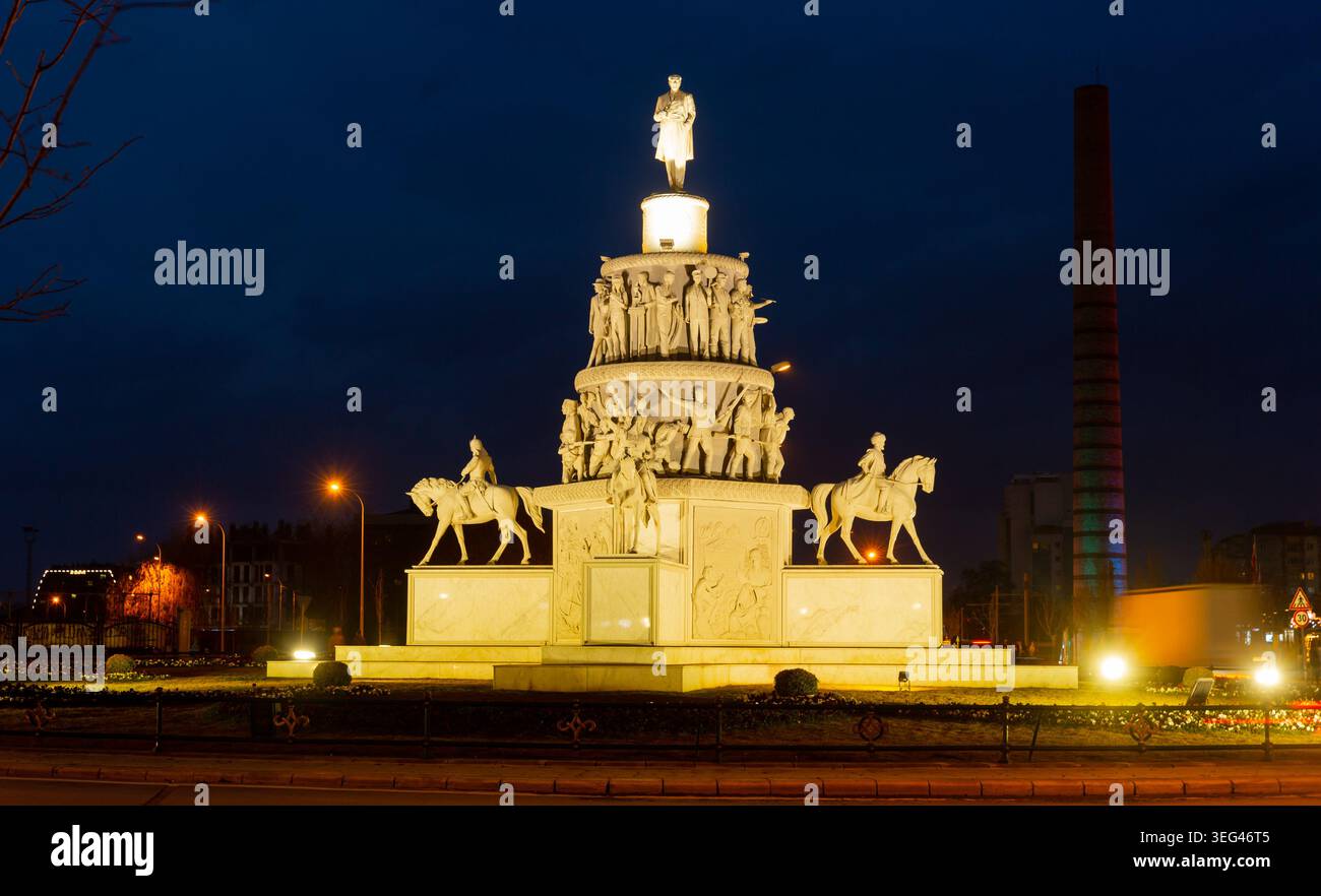 Monumento di Ataturk Ulus Aniti Foto Stock