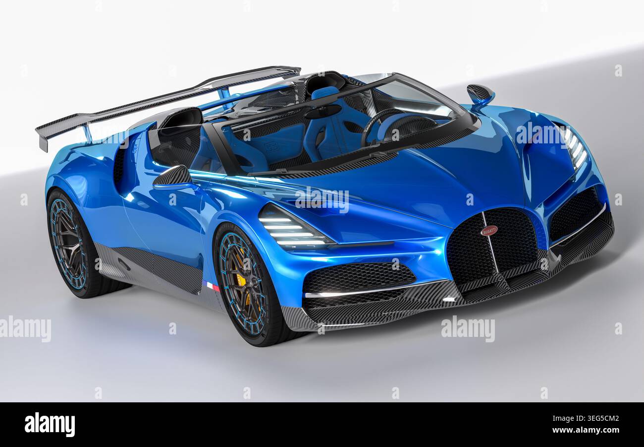È il roadster più all'avanguardia del marchio francese, limitato a 99 unità Foto Stock
