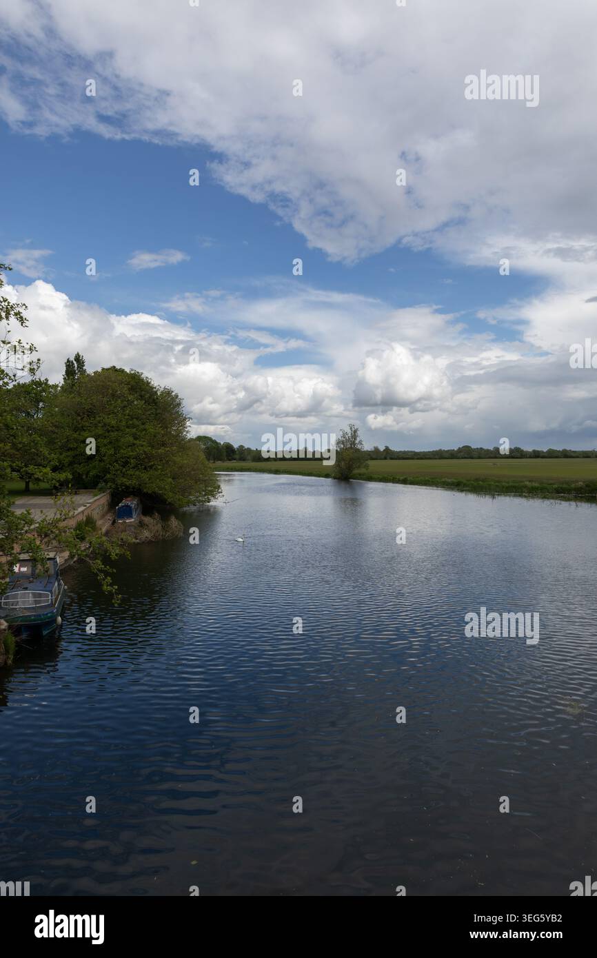 River Great Ouse, Huntingdon, Cambridgeshire, 2026 Foto Stock