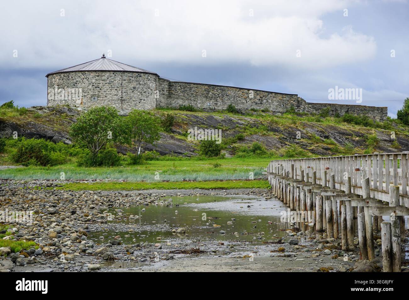 Castello di Steinvikholm, Norvegia Foto Stock