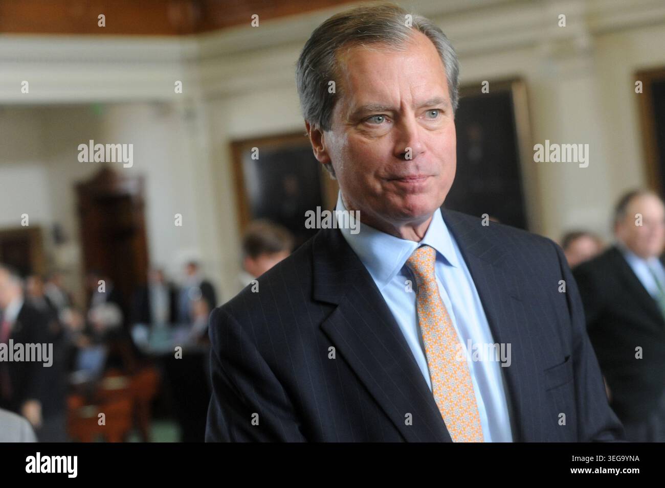 Texas tenente governatore David Dewhurst al Senato, Austin, Texas, 12 gennaio 2011. (Foto di John Anderson/The Austin Chronicle) Foto Stock
