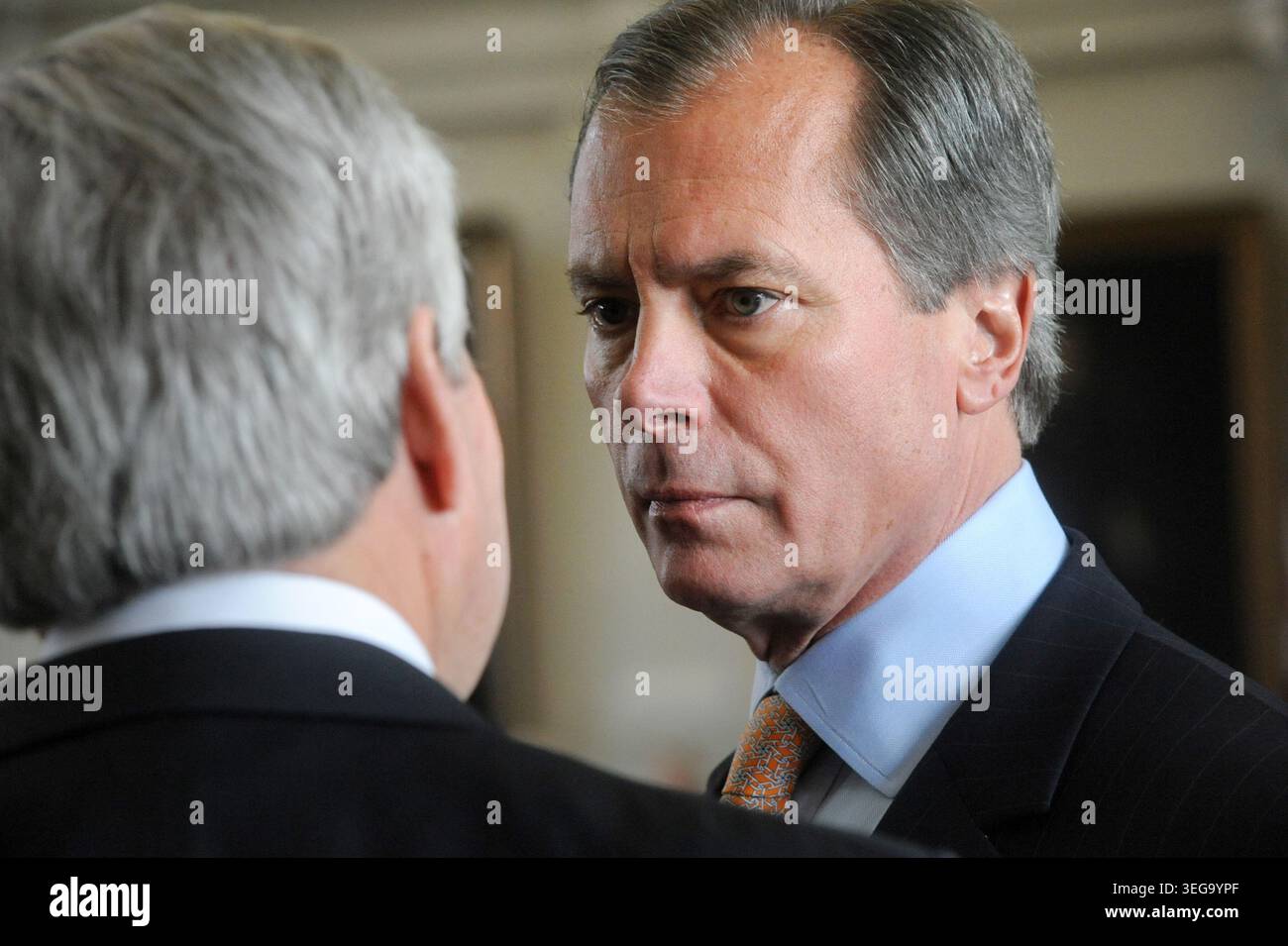 Texas tenente governatore David Dewhurst al Senato, Austin, Texas, 12 gennaio 2011. (Foto di John Anderson/The Austin Chronicle) Foto Stock