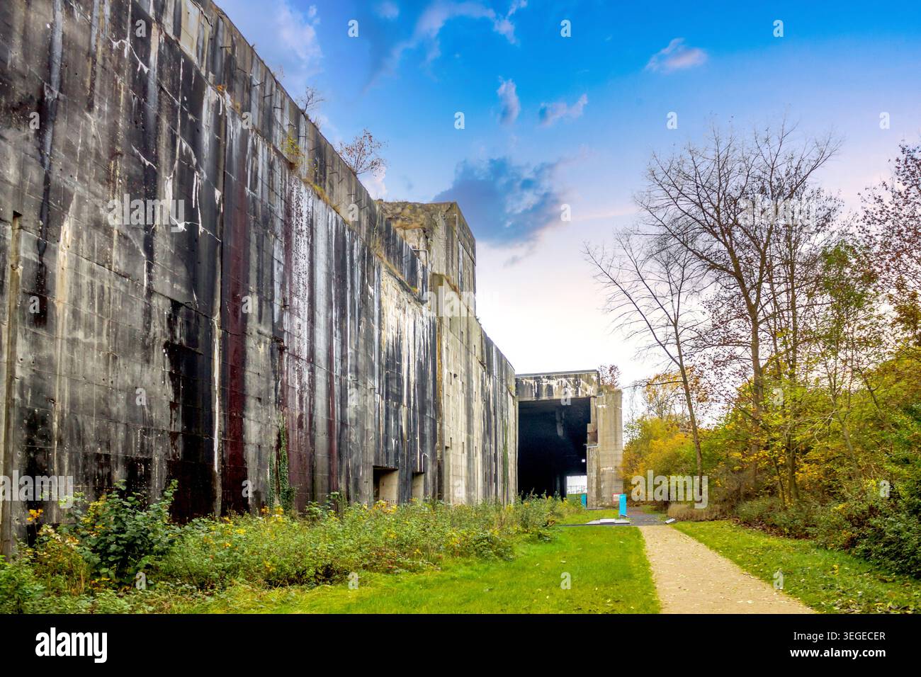Sottomarino Bunker Valentine a Brema, Germania Foto Stock