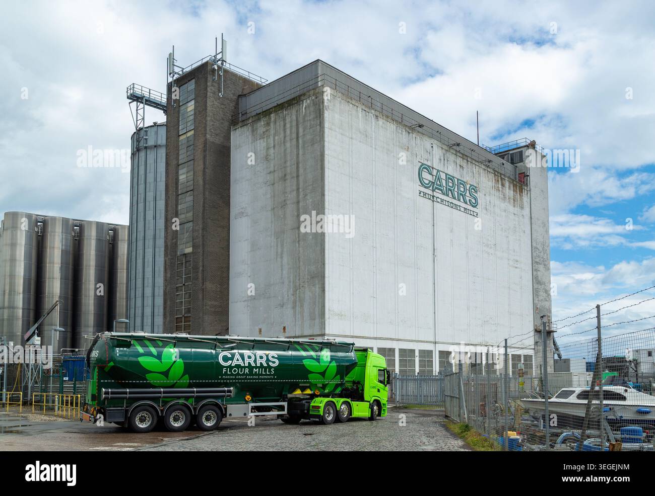 Carr's Flour Mill si trova a Kirkcaldy, Fife, Scozia Foto Stock