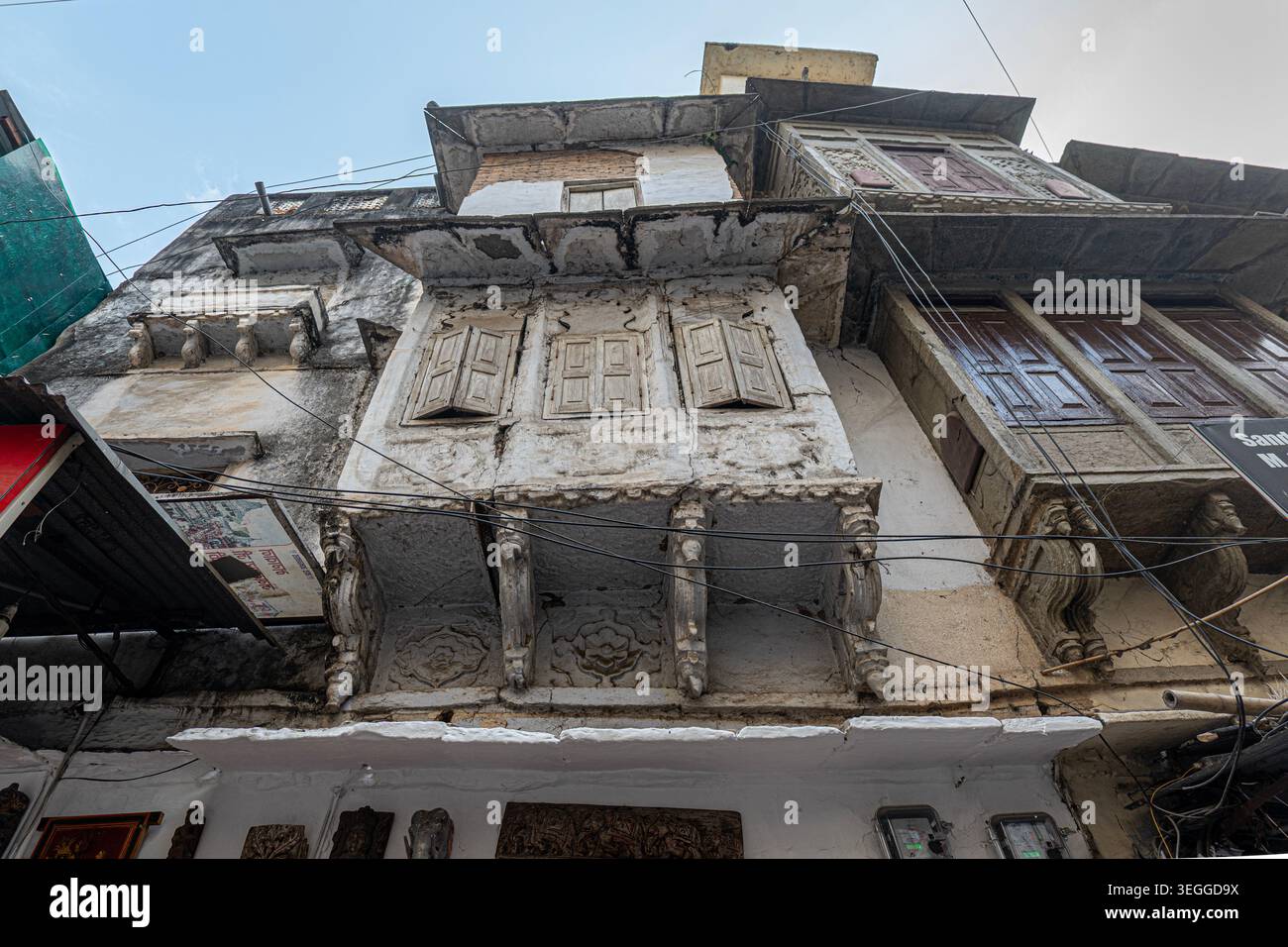 Edifici antichi a Udaipur Foto Stock