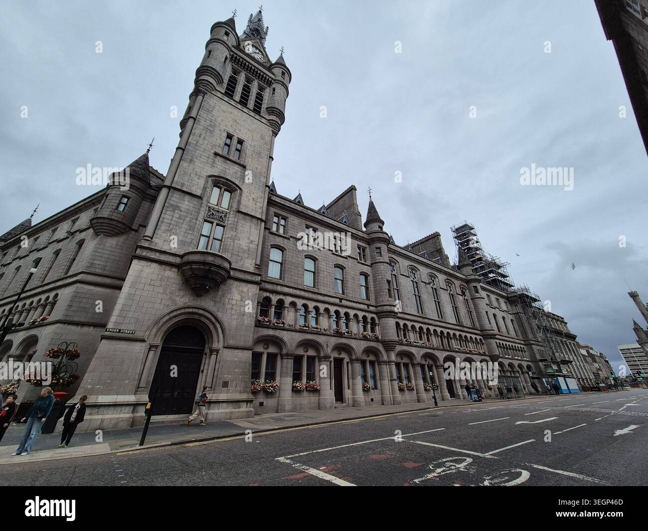Aberdeen Townhouse, Aberdeen, Scozia. Esterno della Aberdeen Townhouse - ospita la Sherriff Court e il Consiglio cittadino di Aberdeen Foto Stock