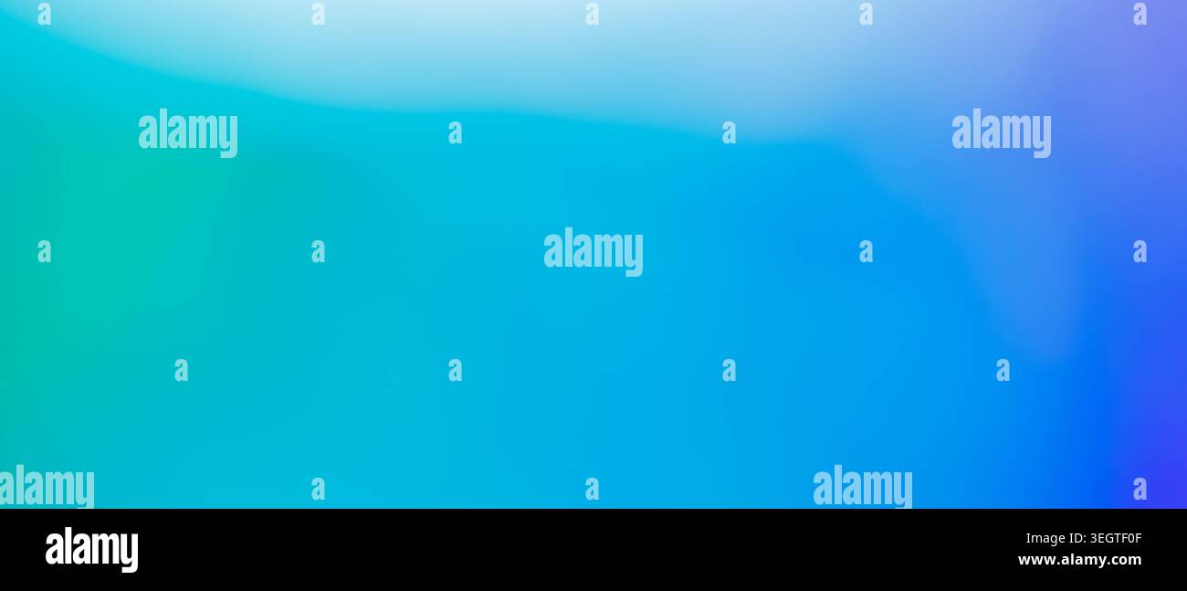 Sfondo sfumato astratto con sfumature di colore verde azzurro e azzurro per la progettazione Web Foto Stock