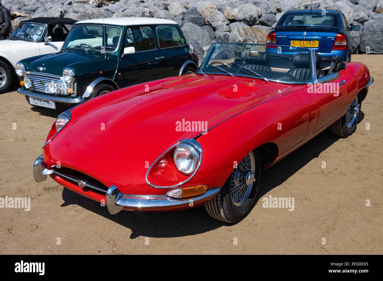 Jaguar Red e TYPE Foto Stock