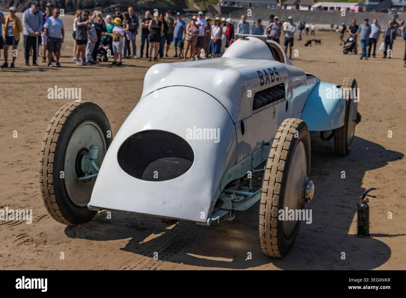 Babs Pendine record di velocità commemorazione centinaria sulle sabbie di Pendine. Galles Foto Stock