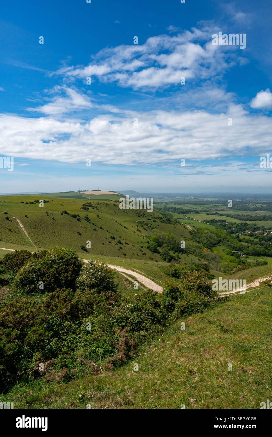 Devils Dyke si affaccia sulla South Downs Way appena a nord di Brighton , Sussex , UK 2026 Foto Stock