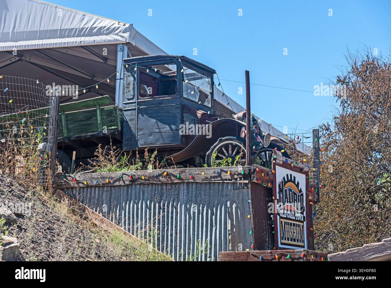 Auto d'epoca. Madrid, New Mexico, Stati Uniti Foto Stock