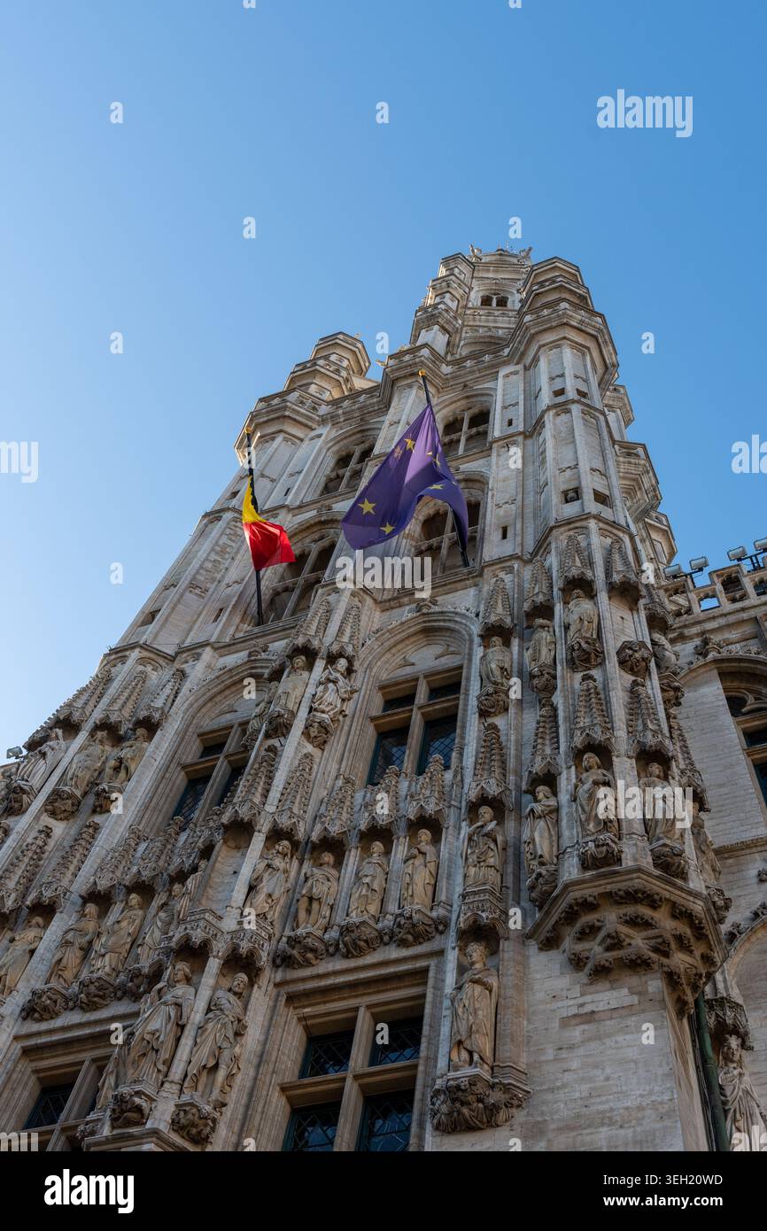 Ville de Bruxelles en Belgique, Europa. Foto Stock