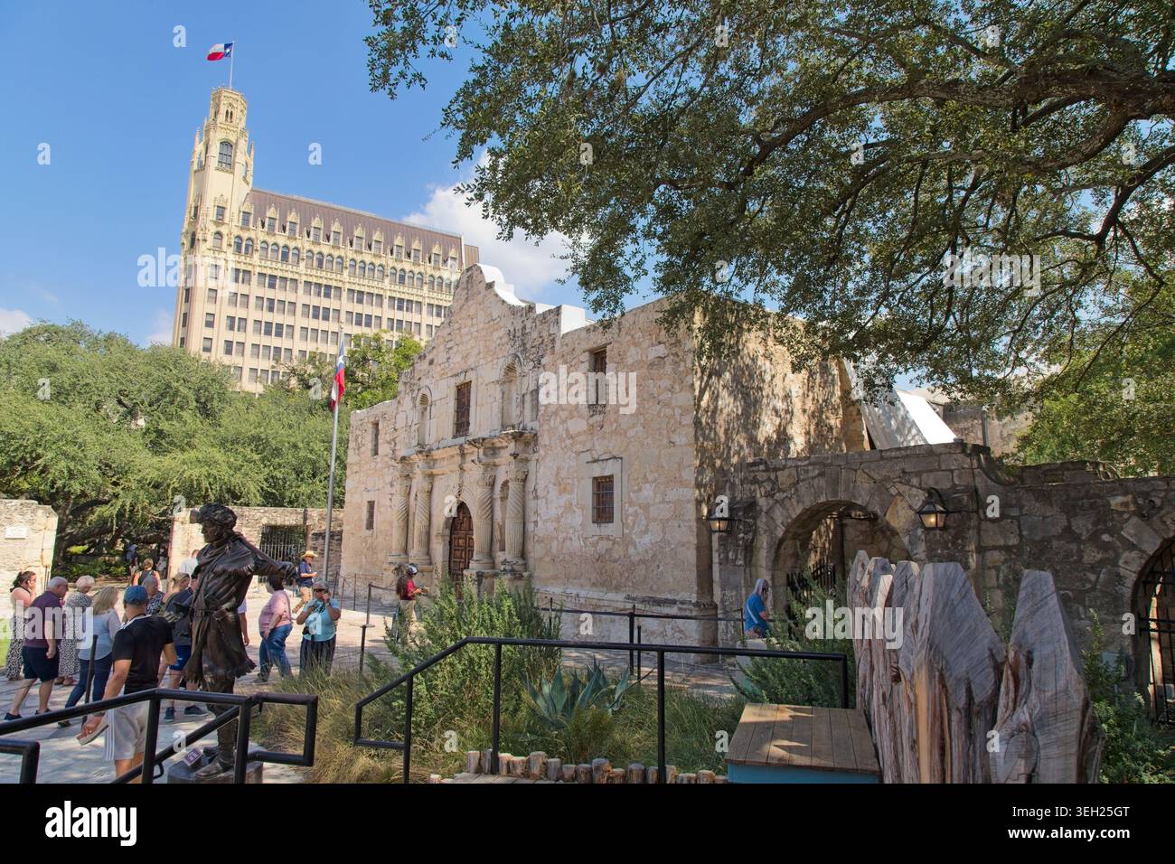 Alamo, San Antonio. Viaggio in auto negli stati del sud degli Stati Uniti, autunno 2026 Foto Stock