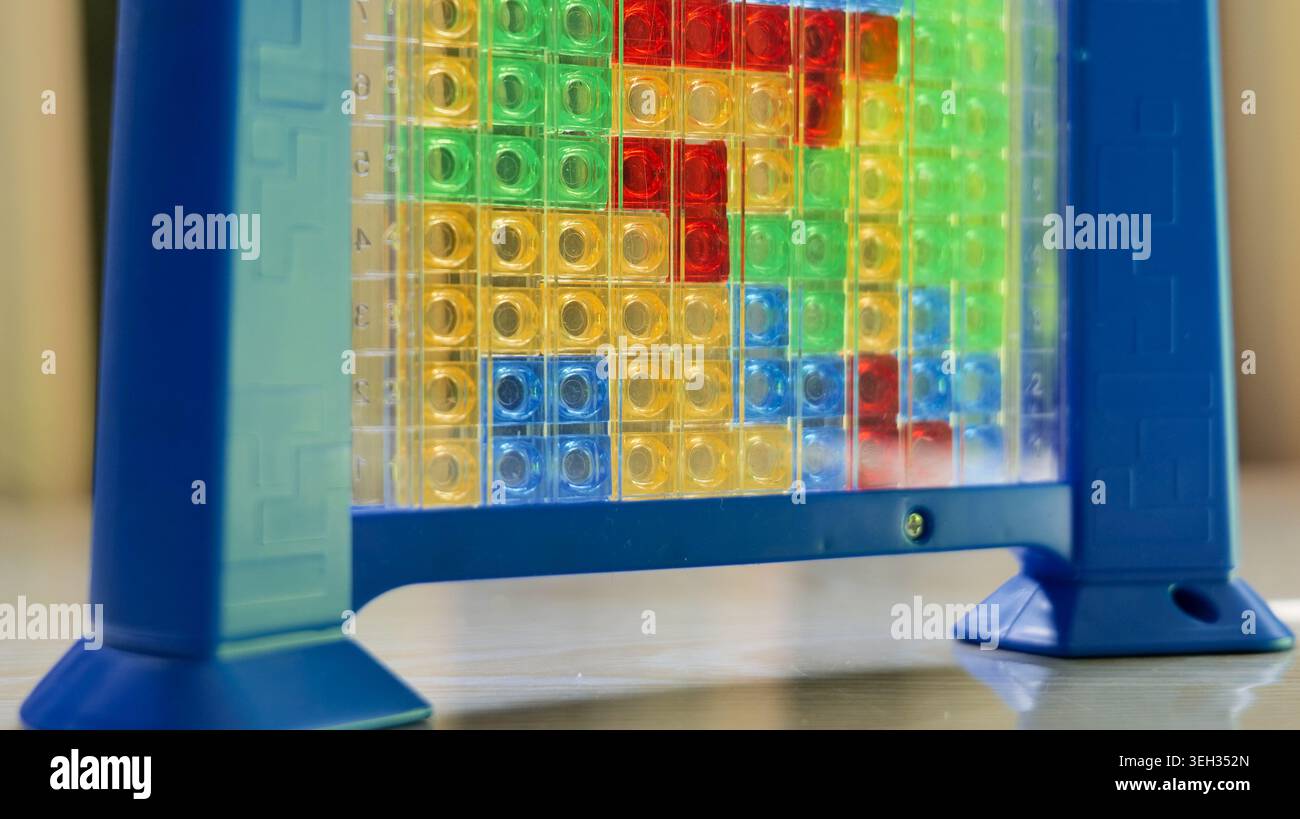 Gioco didattico Tetris Puzzle per bambini Foto Stock