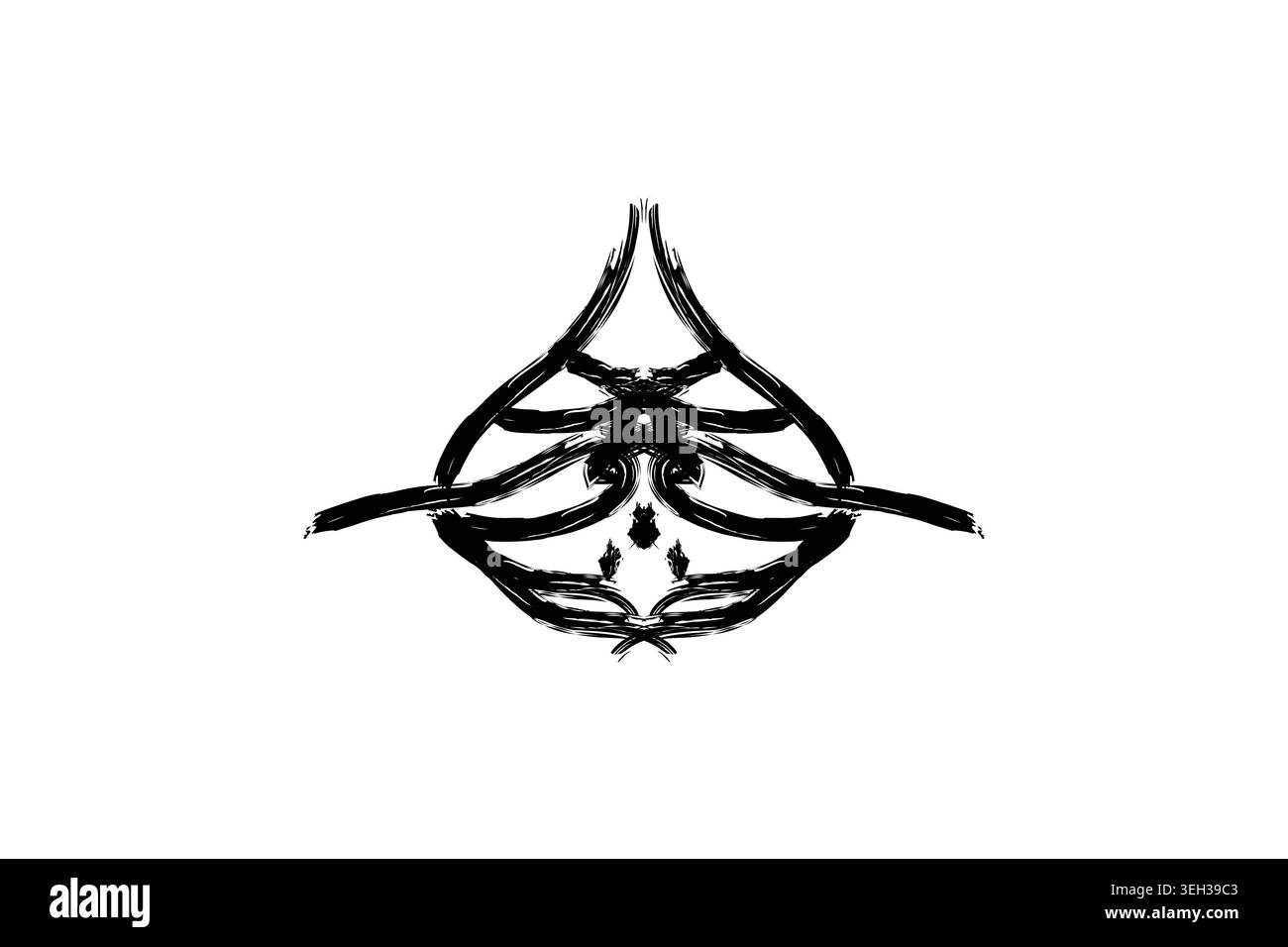 Un'illustrazione in bianco e nero di un serpente con una testa di serpente dettagliata che mostra le sue scale e la sua forma intricate Illustrazione Vettoriale