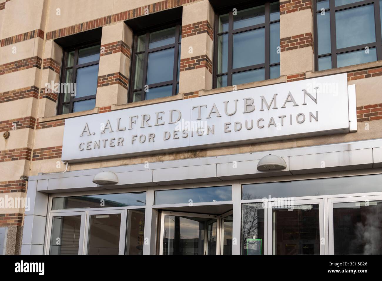 A. Alfred Taubman Center per l'educazione al design su West Milwaukee Avenue a Detroit, Michigan, USA. Foto Stock