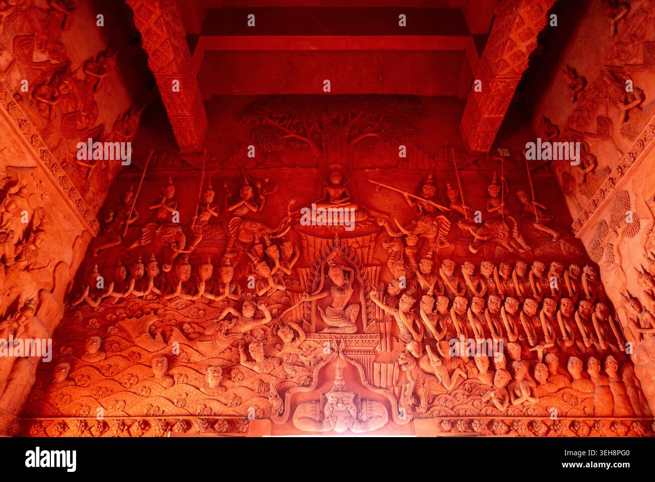 Famoso tempio Wat Phra Yai del grande Buddha a Koh Samui Foto Stock