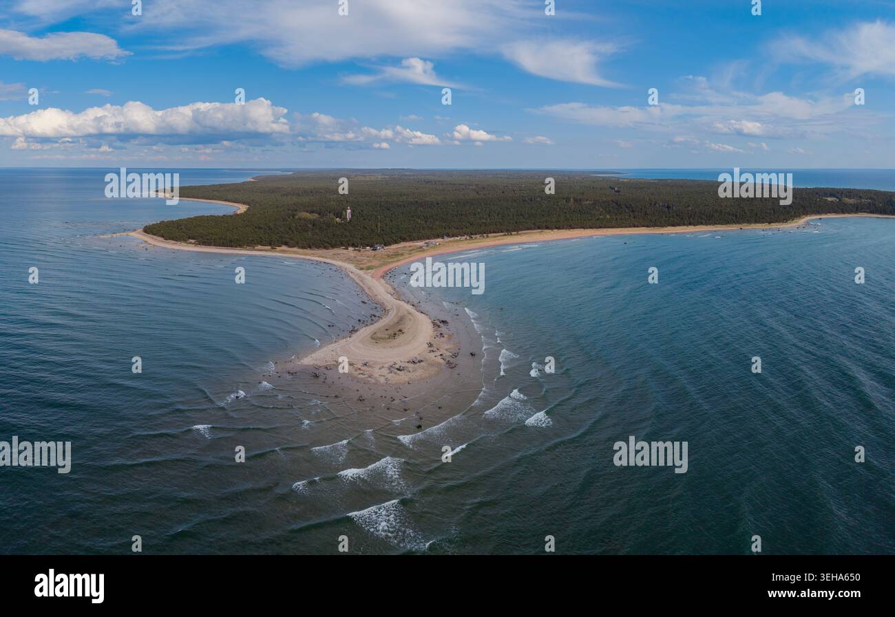 Foto aerea dell'isola di Hiiumaa in Estonia Foto Stock