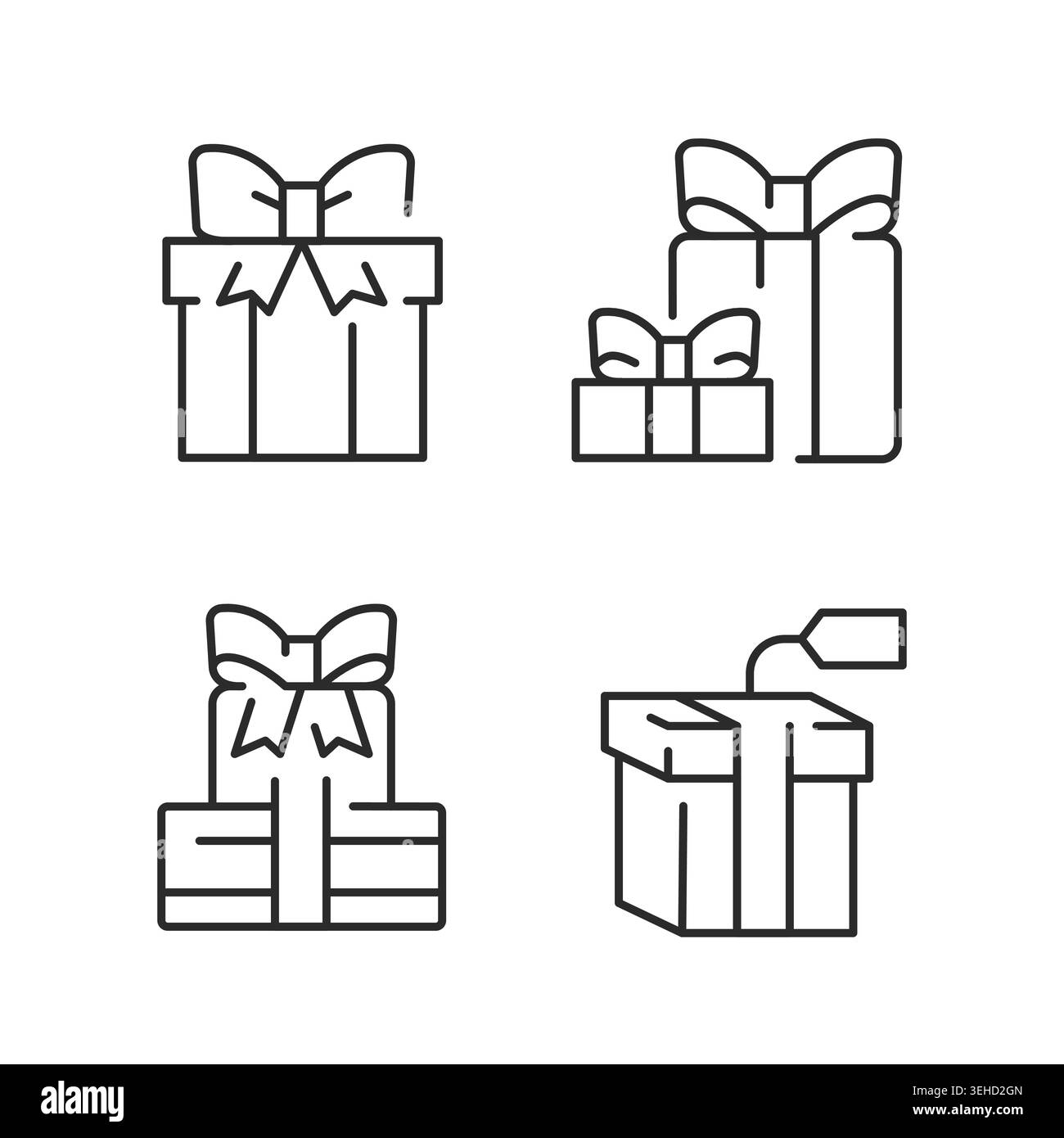 Icone regalo Illustrazione Vettoriale