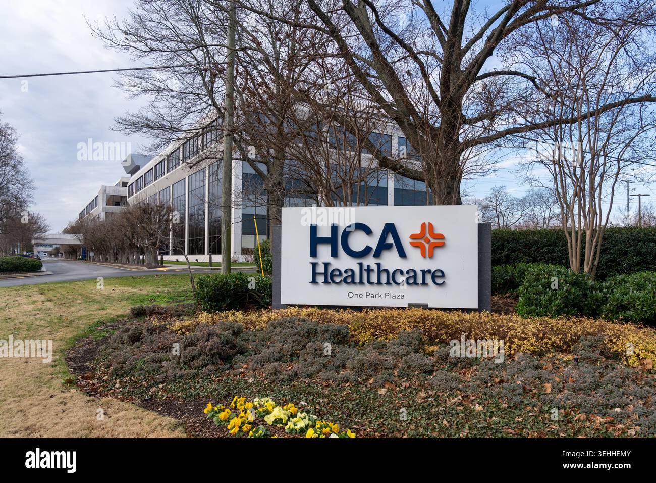 Sede centrale di HCA Healthcare presso One Park Plaza, Nashville, Tennessee, Stati Uniti. Foto Stock