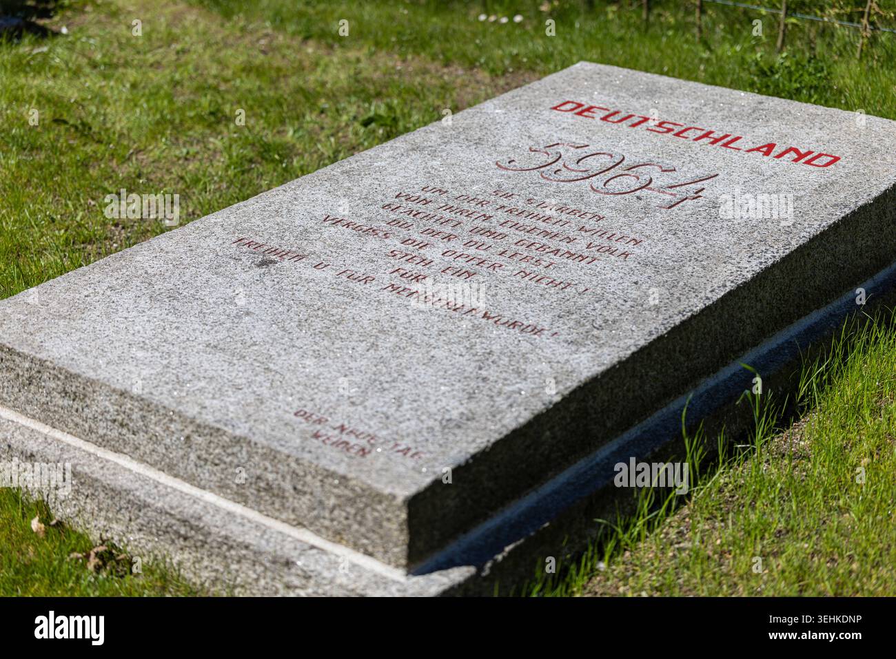 KZ-Gedenkstätte Flossenbürg, Flossenbuerg, Memoriale del campo di concentramento, Germania, Baviera, Foto Stock