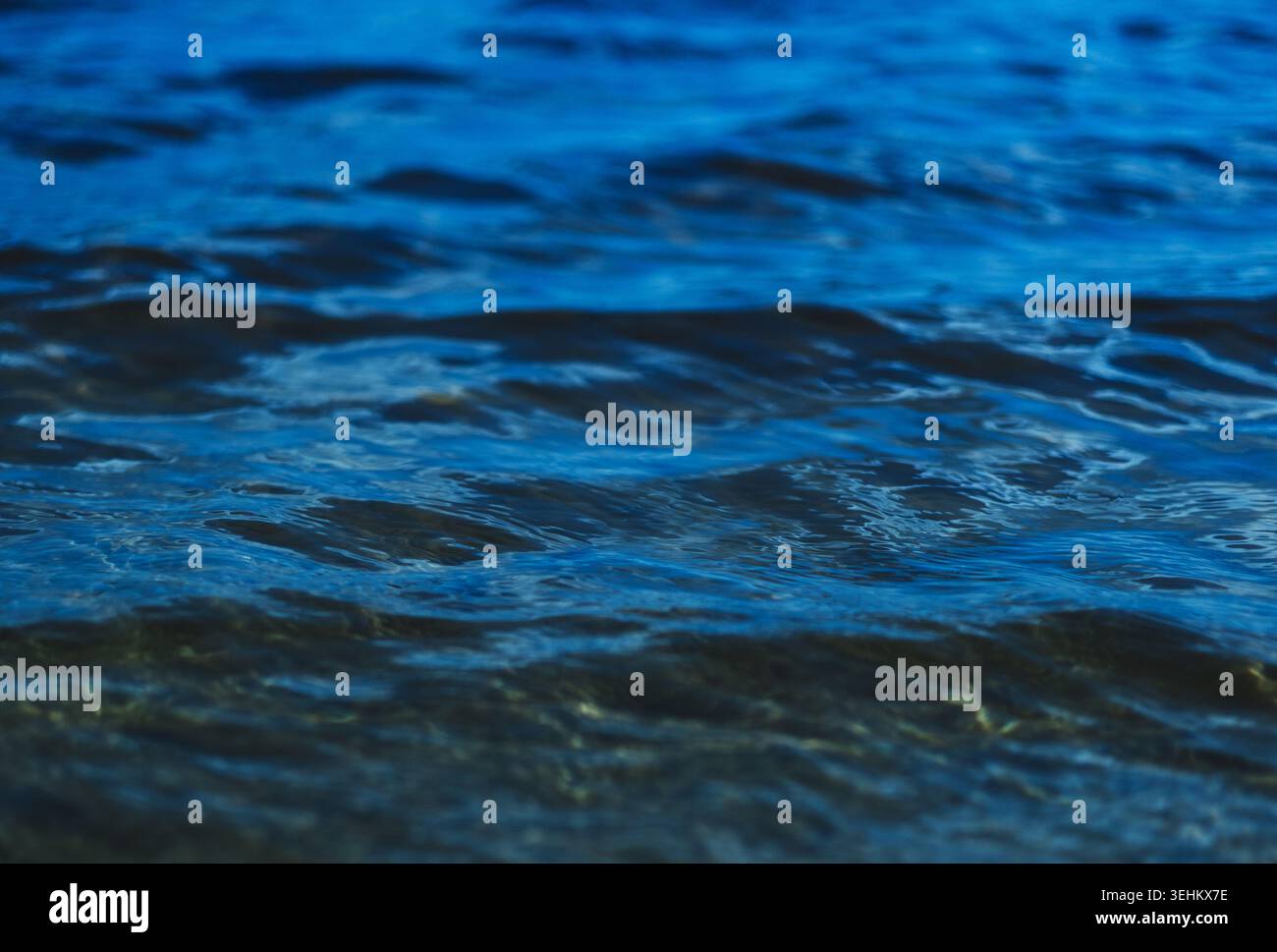 Texture di blu acqua di mare Foto Stock