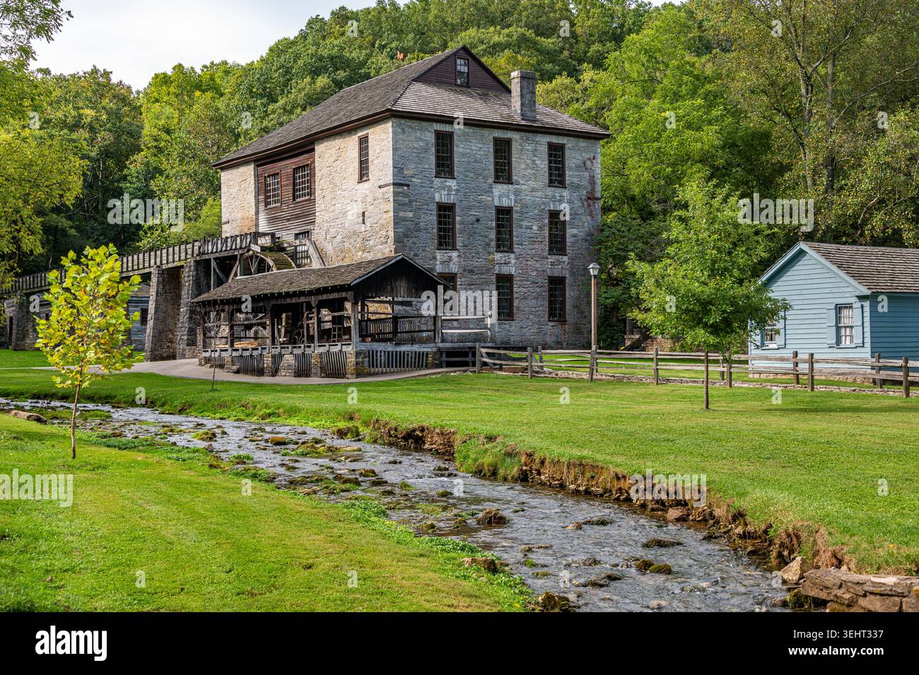 Old Grist Mill at Spring Mill Foto Stock