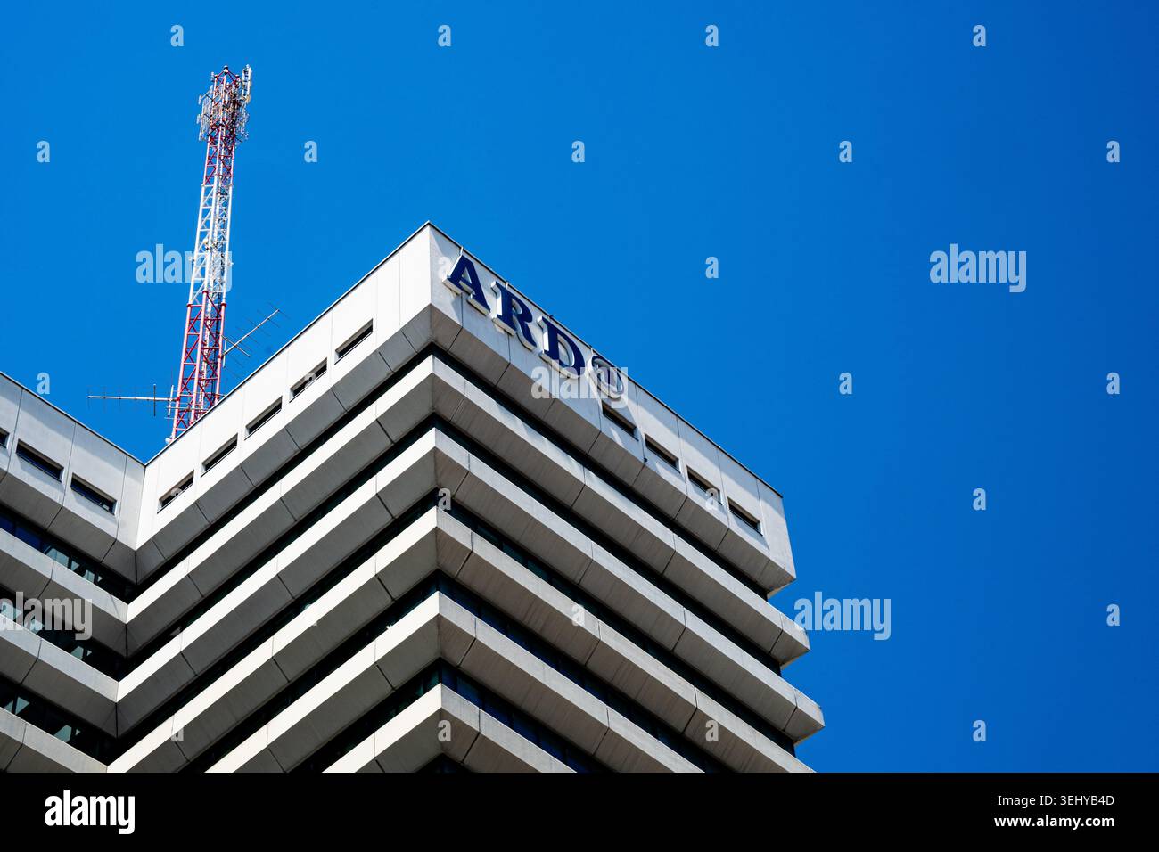 Bayerischer Rundfunk (BR in breve), Arbeitsgemeinschaft der offentlich-rechtlichen Rundfunkanstalten der Bundesrepublik Deutschland, German Public Br Foto Stock
