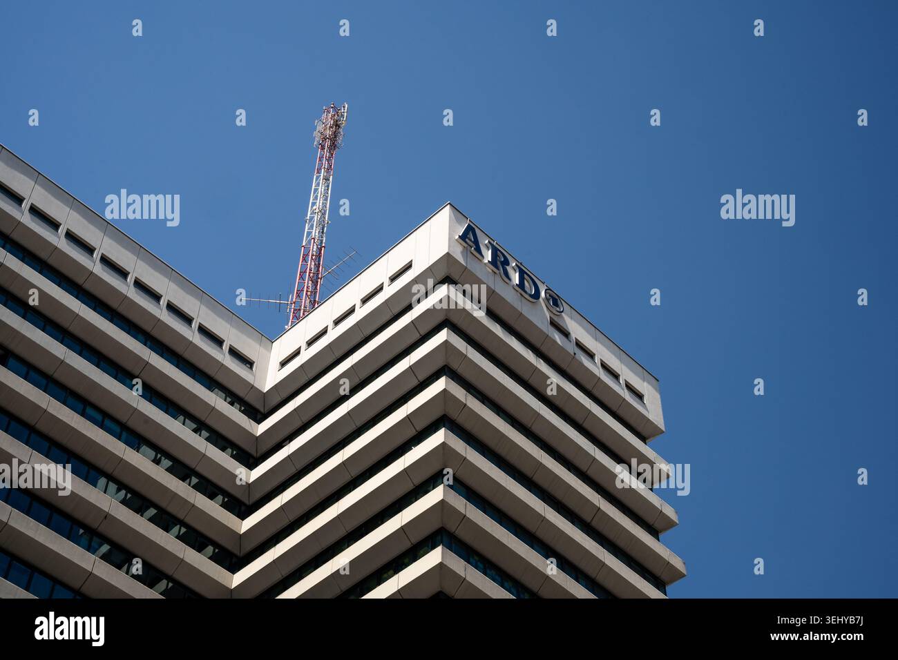 Bayerischer Rundfunk (BR in breve), Arbeitsgemeinschaft der offentlich-rechtlichen Rundfunkanstalten der Bundesrepublik Deutschland, German Public Br Foto Stock