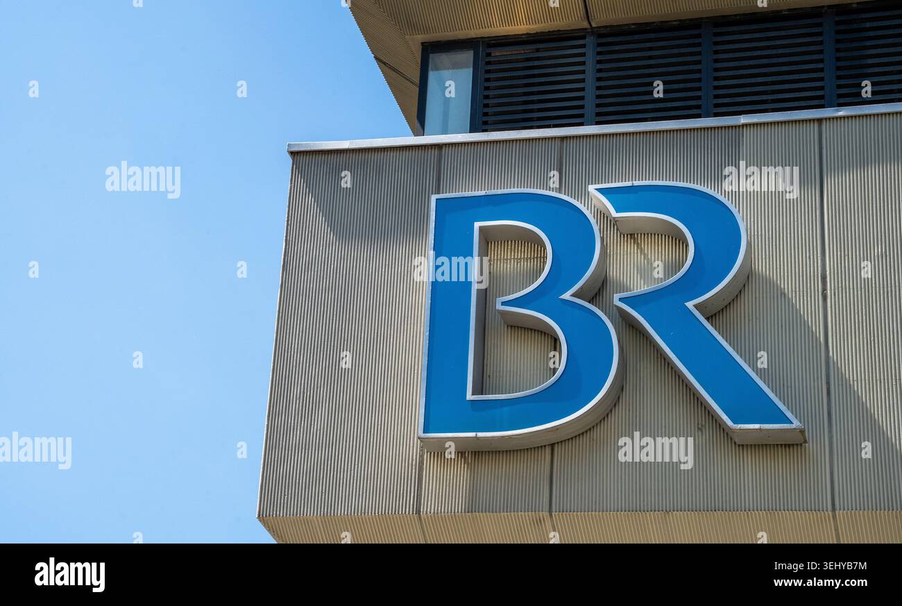 Bayerischer Rundfunk (BR in breve), Arbeitsgemeinschaft der offentlich-rechtlichen Rundfunkanstalten der Bundesrepublik Deutschland, German Public Br Foto Stock