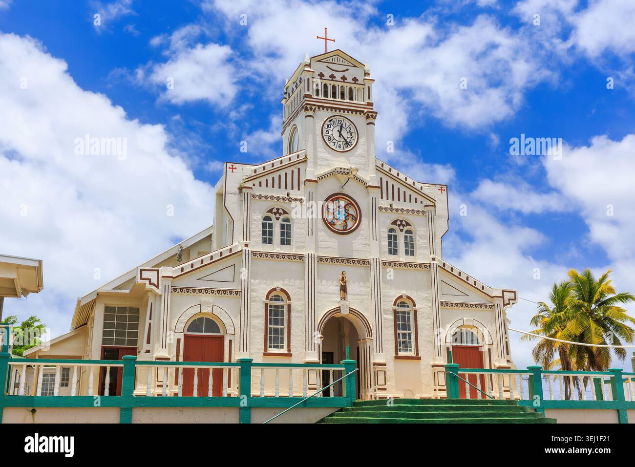 Chiesa di Neiafu, Isola di Vava. Porto del Rifugio, Regno di Tonga. Foto Stock