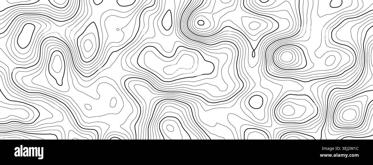 Schema oceanico nautico per il mondo radar cartografico e il mare di fondo sonar. Grafico vettoriale topografico per la topografia navigazione suolo e profondità digitale dell'acqua. NAV Illustrazione Vettoriale