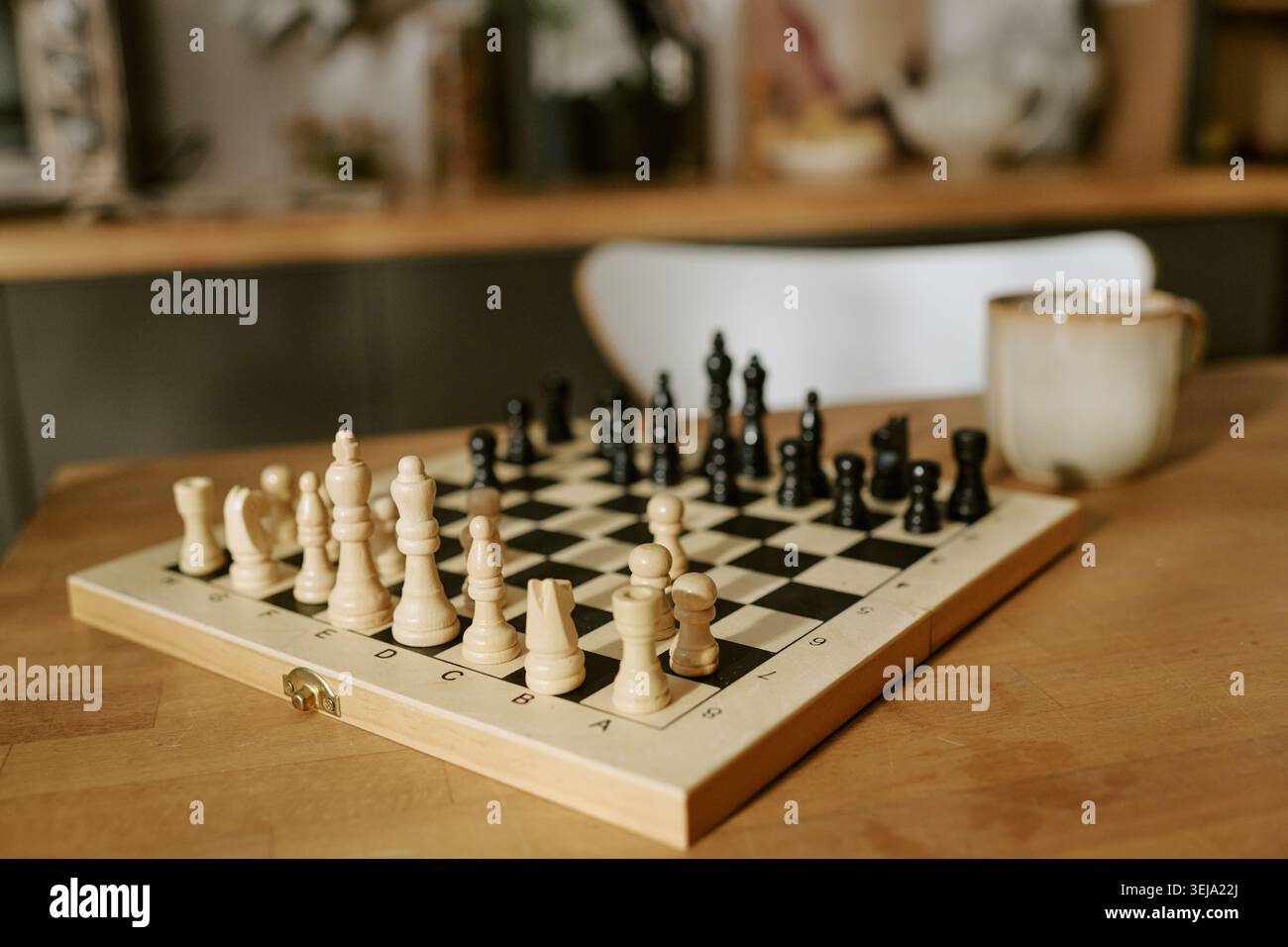 Scacchiera che mostra il concetto di pianificazione strategica per le aziende Foto Stock