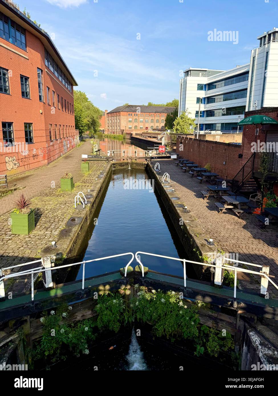 Castle Lock sul canale di Nottingham, Nottingham, Inghilterra, Regno Unito Foto Stock