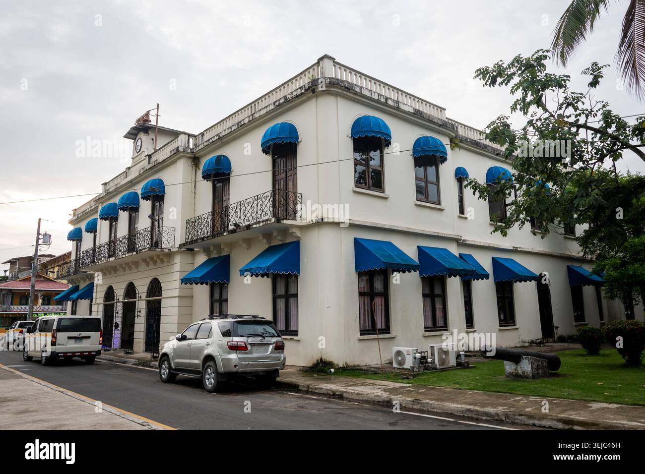 Edificio degli uffici del Governatore a Bocas Town Bocas del Toro Panama Foto Stock