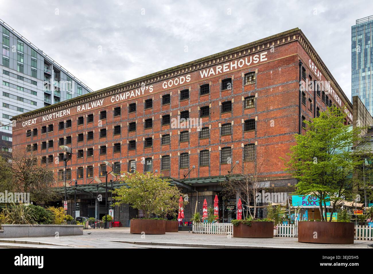 Storico Great Northern Railway Warehouse Building, Manchester, Inghilterra Foto Stock