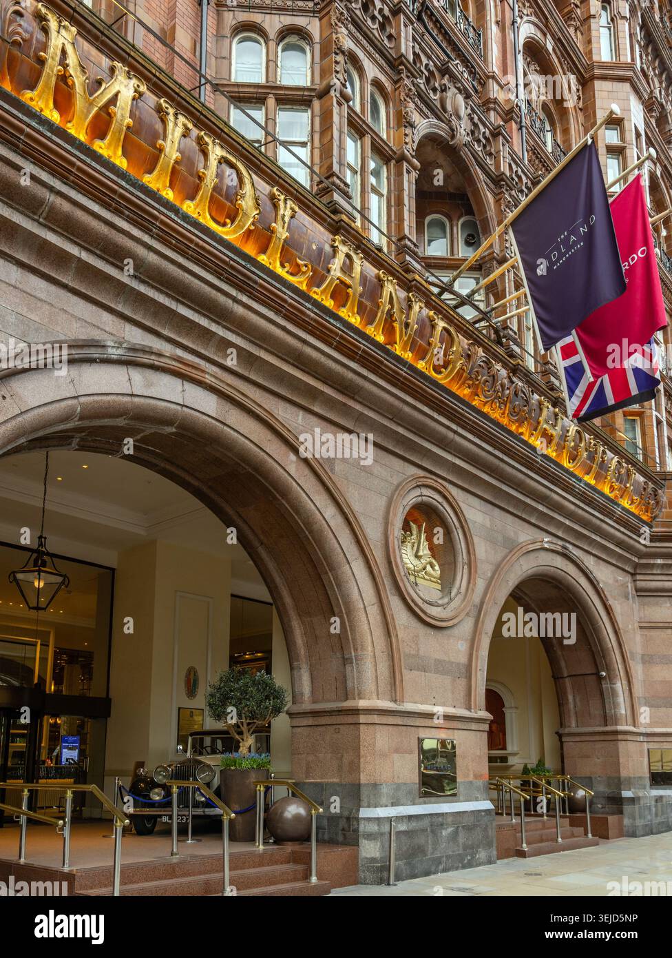 L'hotel Midland, un lussuoso hotel storico a 4 stelle situato al 16 di Peter St, Manchester. Foto Stock