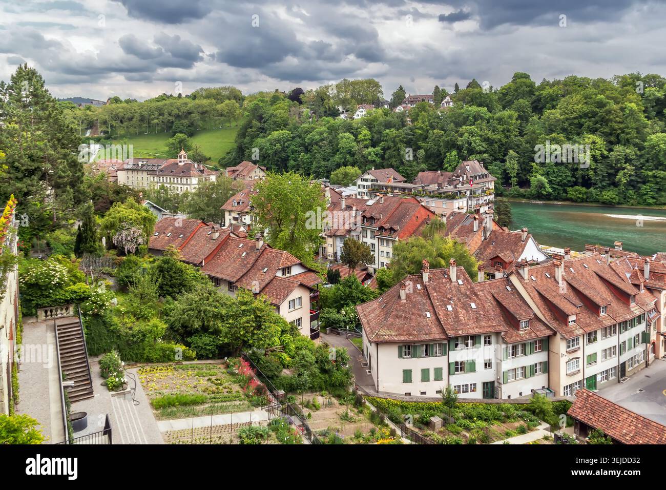 Veduta del centro storico di Berna, Svizzera Foto Stock