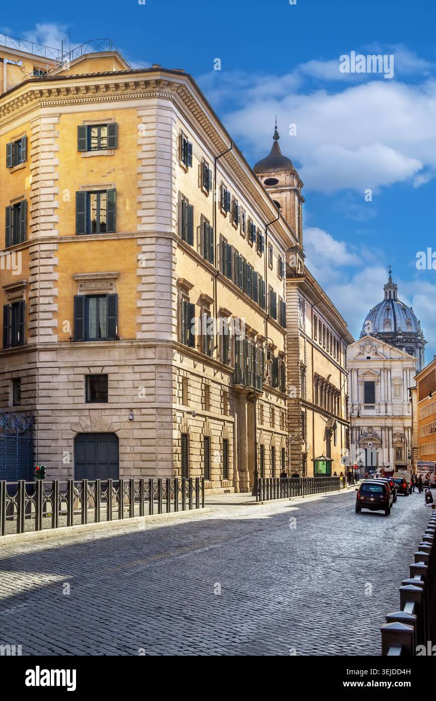 Strada di Roma, Italia Foto Stock