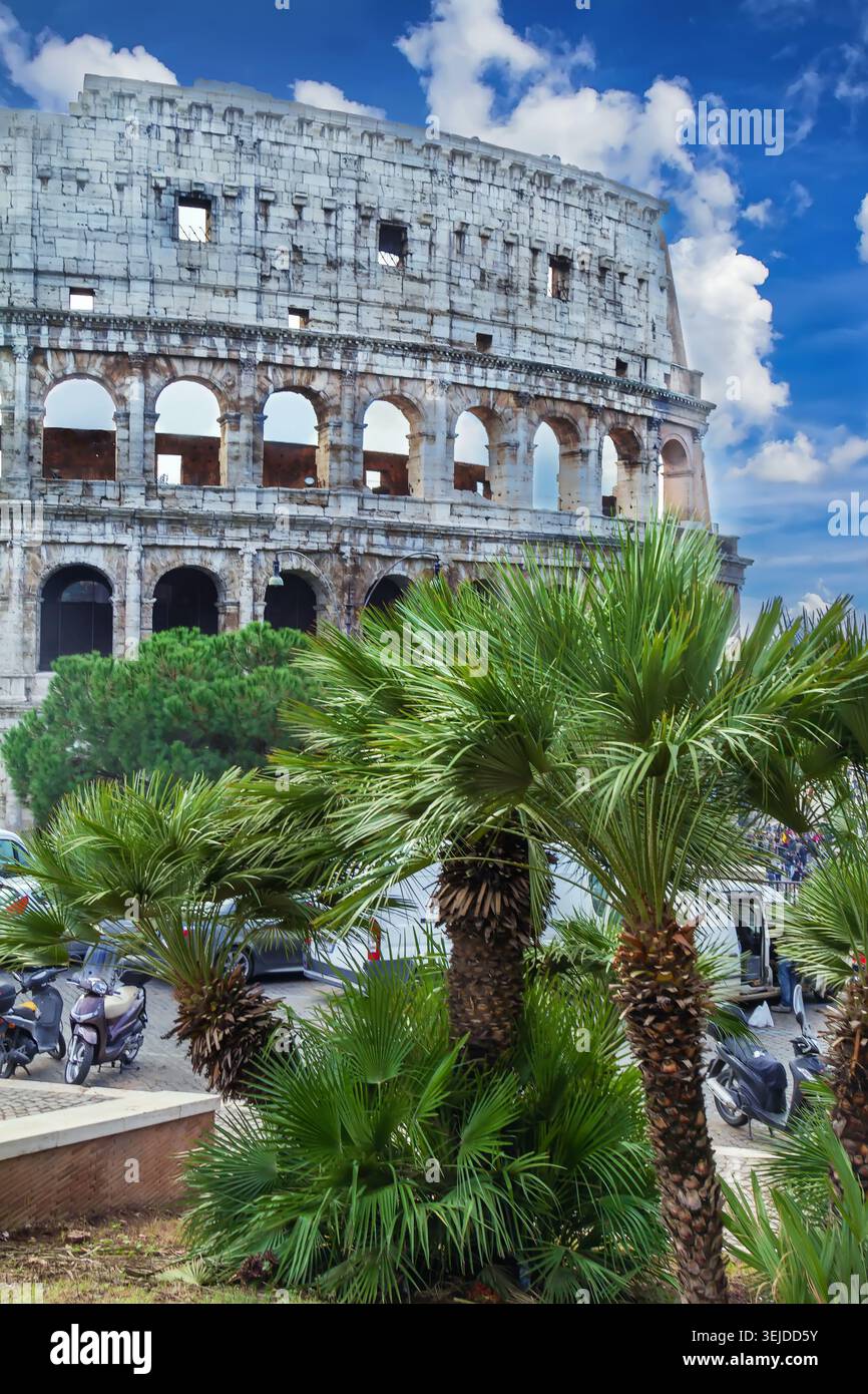 Colosseo, Roma, Italia Foto Stock