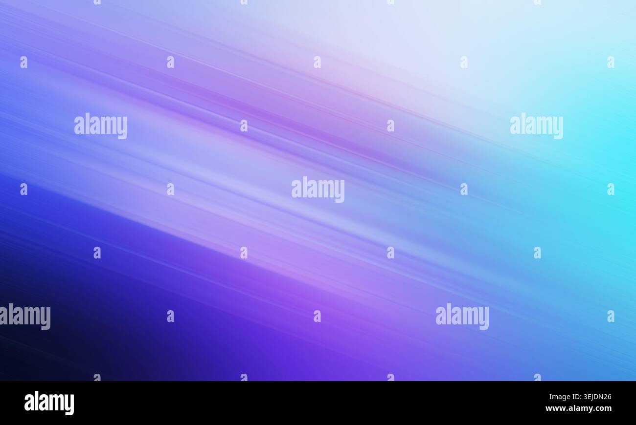 Linee di gradiente astratte blu e viola che creano una visualizzazione digitale della velocità, della tecnologia moderna e del trasferimento dei dati Foto Stock