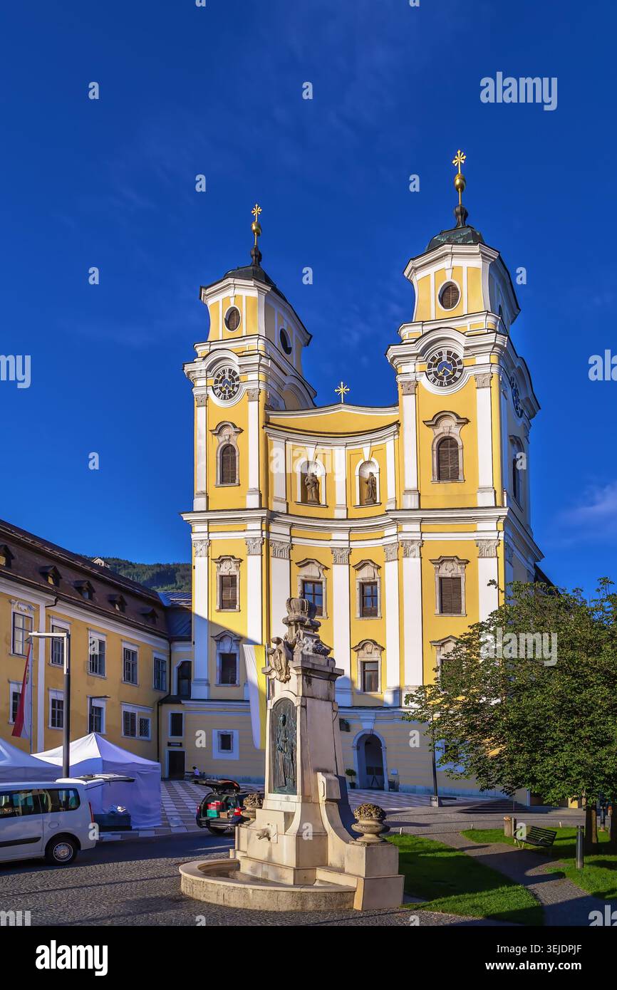 Basilica di San Michele, Mondsee, Austria Foto Stock