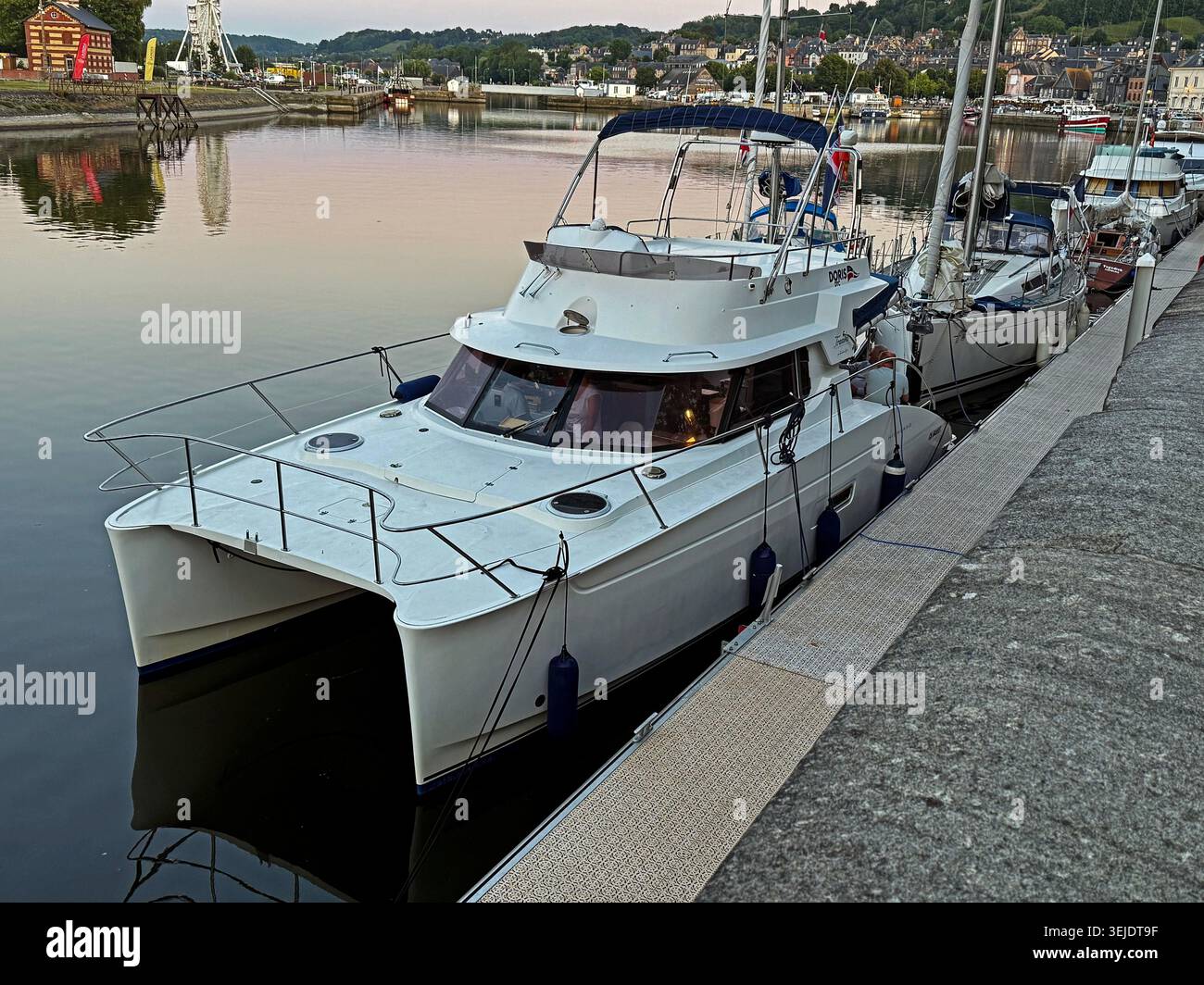 Senna, Honfleur, Calvados, Normandia, Francia, Europa Foto Stock