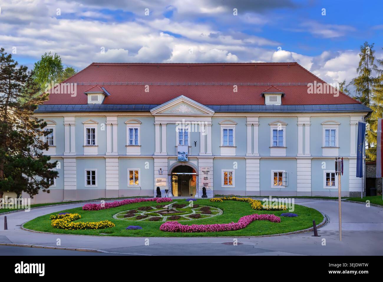 Casa di città a Klagenfurt, Austria Foto Stock