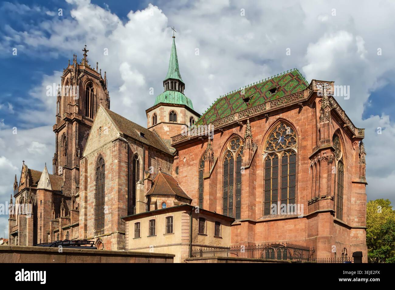 Chiesa di San Giorgio, Selestat, Alsazia, Francia Foto Stock