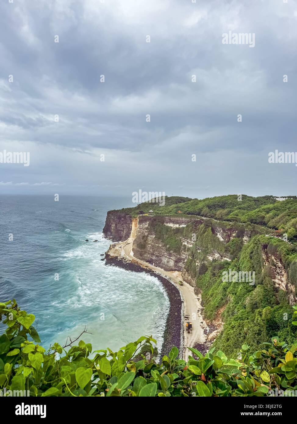 Punto panoramico del Tempio di Uluwatu Bali, Bali, Indonesia Foto Stock