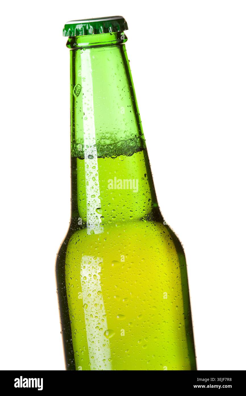Bottiglia di birra per primo piano Foto Stock